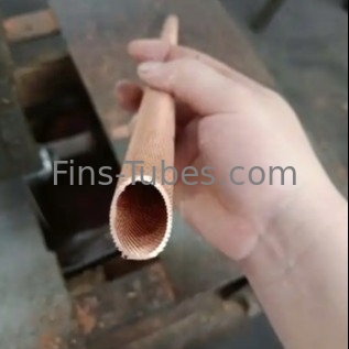 acheter DELLOK tube en cuivre, bobine d'évaporateur à nageoires en aluminium refroidi à l'air ou tube à nageoires basses en cuivre extrudé online manufacture