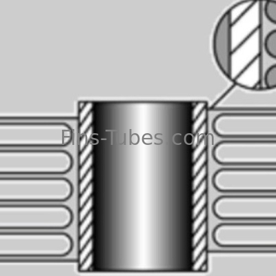 acheter DELLOK Al 1060 Tubes à nageoires extrudées pour condensateurs refroidis par air online manufacture