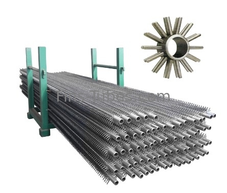 acheter Tubes à nageoires en acier au carbone extrudées Noir Peinture Claire Couleur Solide Nageoires dentelées Épaisseur 1-5 mm online manufacture