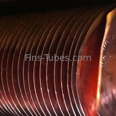 acheter L'entretoise de rond de DELLOK a enveloppé le tube à ailettes de cuivre de la tension 25.4mm online manufacture