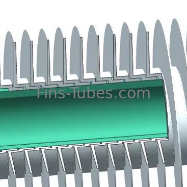 acheter L'air de DELLOK a refroidi L type tube à ailettes 0.6mm hélicoïdal d'acier inoxydable online manufacture