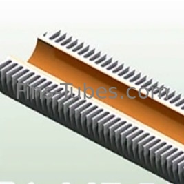 DELLOK Tubes en acier au carbone à condensateur hélicoïdal en aluminium extrudé