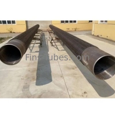 DELLOK Pouvoir Indudtry soudé tube à aileron longitudinal