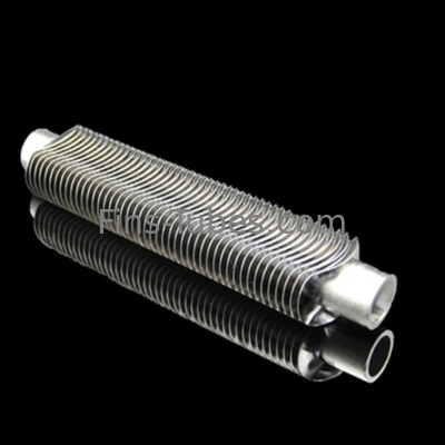 DELLOK Tuyau à aileron de radiateur de soudage au laser en acier inoxydable