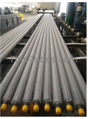 DELLOK Tubes en acier inoxydable L à aileron pour climatiseur / échangeur de chaleur