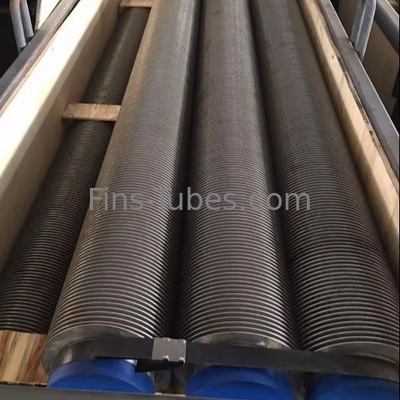 Tuyaux à nageoires en acier au carbone et en cuivre de 0,3-1,2 mm Tuyaux à nageoires de 2,5-20 mm espacement entre nageoires de 16-63 mm