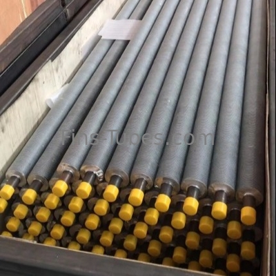 DELLOK Tubes à nageoires en acier au carbone résistant à la corrosion avec une hauteur de nageoires de 1 pouce