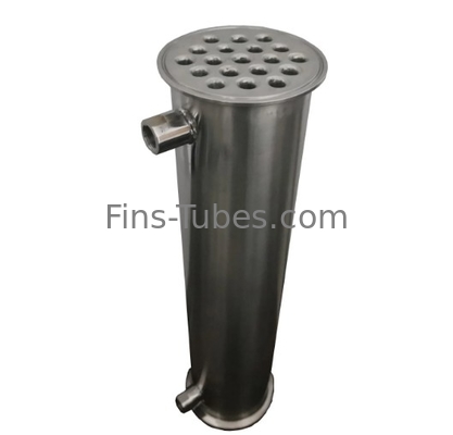 Sanitaire SS304 ou SS316L échangeur de chaleur condensateur échangeur de chaleur en coque en acier inoxydable échangeur de chaleur en acier inoxydable