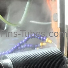 Le refroidisseur 3.3mm de chaudière de DELLOK a crénelé le tube d'aileron 32mm hélicoïdal solide