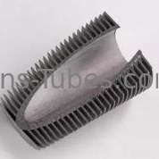 Le tube d'aileron en aluminium de DELLOK 1100 a moleté l'épaisseur 0.45mm sertis par replis