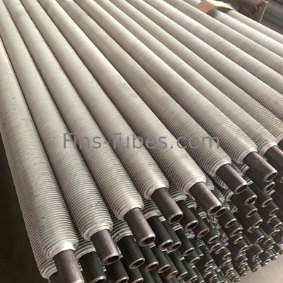 DELLOKHFW tuyau pour échangeur de chaleur 16.5mm Tube à nageoires cramponnées OD19X1.25WT LL Type Tubes de radiateur à nageoires avec boîte d'espacement A179 SM