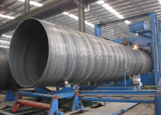 Tubes soudés en spirale du grand diamètre SSAW de noir de tuyau d'acier au carbone de DELLOK Q235B